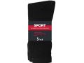 10 Pairs ( 2x 5 pairs) Pro Series Black Sport Socks Part No.X000L7EBLY