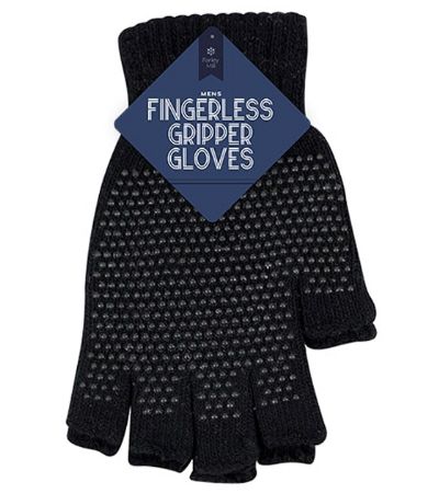 Farley Mill Mens Fingerless Gripper Gloves,