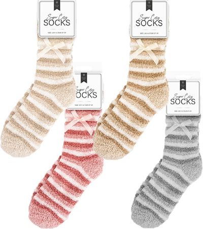 Farley Mill Super Cosy Stripe Socks, Assorted Picked At Random
