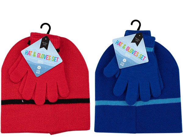 Farley Mill Boys Hat & Gloves Set, Assorted Picked At Random