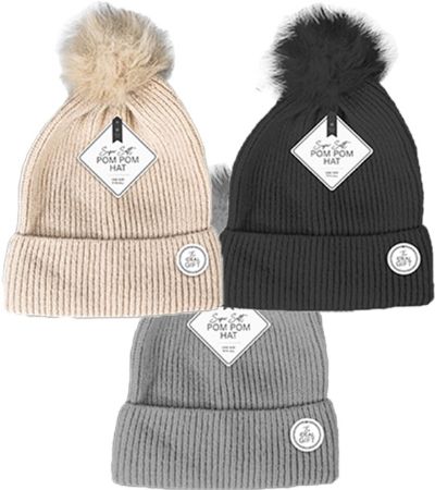 Farley Mill Super Softy Ladies Pom Pom Hat, Assorted Picked At Random