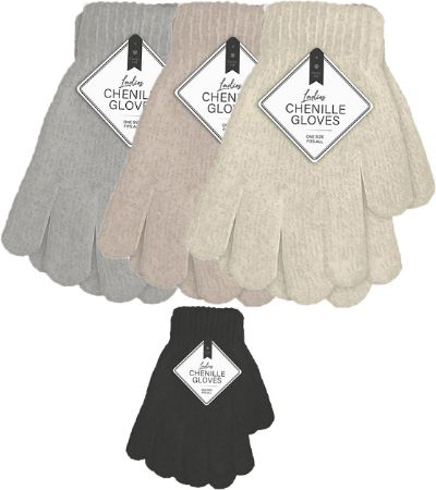 Farley Mill Ladies Chenile Glove, Assorted Picked At Random